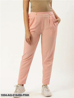 Pink Crepe Trousers