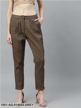 Grey Lurex Design Pant