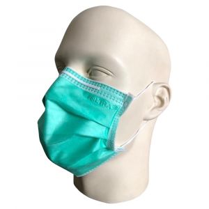 Filtra 4-Ply Ear Loop Surgical Face Mask - Green 50 Pcs 
