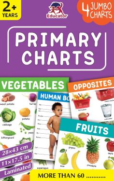 Primary Charts - 4 Jumbo Charts for Kids Wall Chart