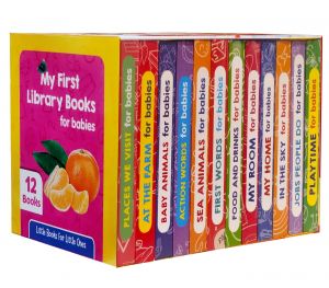 My First Library Board Books for Babies - Boxset of 12 Board Books for Kids 