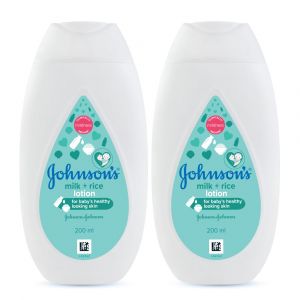 Johnson & Johnson Baby Milk and Rice Baby Lotion 200ml (Pack of 2)