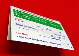 Folding Metallic Business Card