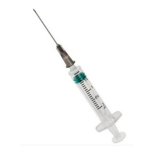 Romo Jet Syringe With Needle 5 ML, 100 pc per pack  pack of three  22G 1ml
