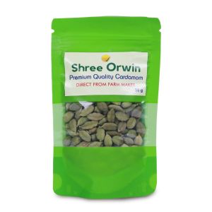 Shree Orwin Premium Quality, Whole Cardamom Green Big 8mm Bold Bolt,Pack of 2(50g x 2) - cardamom elaichi - 100g 
