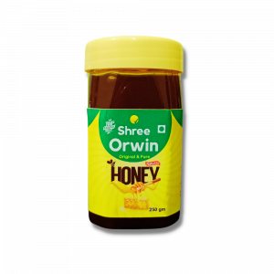 Shree Orwin Kodaikanal Hills Honey | Raw Unprocessed Pure Natural Original Unpasteurised Honey for Immunity - 250 gram