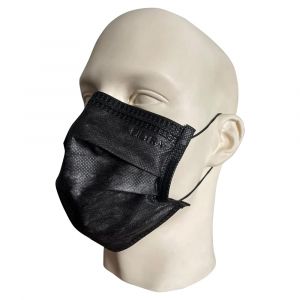 FILTRA 3-Ply Ear Loop Surgical Mask Black (Box of 100 Masks)