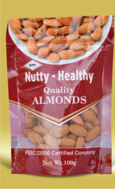 Nutty-Healthy Almonds Plain 100gm