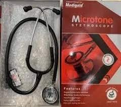 Microtone Stethoscope (Black) Made in India