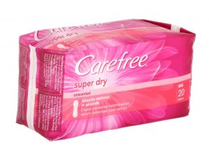 Carefree® Super Dry Panty Liners, 20 Count, Pack of 3
