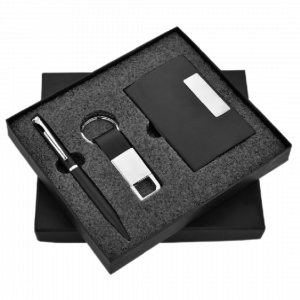 Pen, Keychain & Card holder Black
