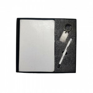 Diary, Pen, Keychain Grey