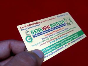 Metallic Synthetic Business Card
