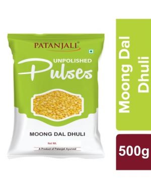 PATANJALI UNPOLISHED MOONG DAL DHULI 500GM