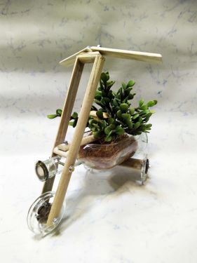 Dalmore Brown Bicycle planter