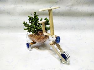 Dalmore Blue- Bicycle planter